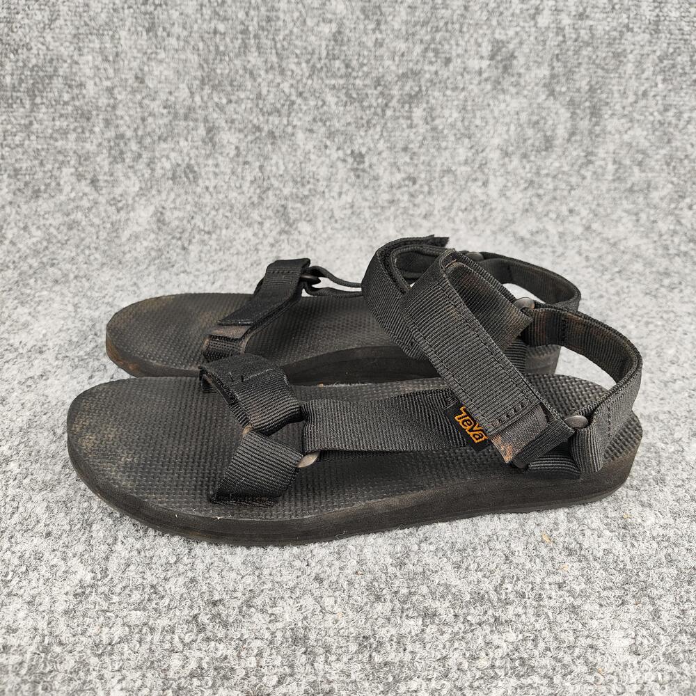 Teva Sandals Womens Size 7 Black Strappy Hook Loop Sport Hiking Outdoor 1003987